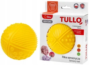 Tullo Duża Piłka Sensoryczna 4 Faktury 10cm - Zabawki sensoryczne - miniaturka - grafika 10