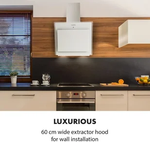 Klarstein Sabia 60 Biały (CGCH2-Sabia-60-WH) - Okapy kuchenne - miniaturka - grafika 2