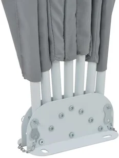 vidaXL Składany parawan tarasowy, szary, 200 cm vidaXL - Pawilony ogrodowe - miniaturka - grafika 6