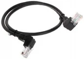 Kable - ABCVISION Patchcord RJ45/0.5-KK/B czarny kat.5e 0.5m RJ45/0.5-KK/B - miniaturka - grafika 1