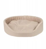 Legowiska dla psów - Ami Play Legowisko owalne dla Psa Basic XXL Beżowy - miniaturka - grafika 1