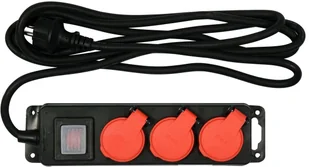 Yato Listwa zasilająca  H07RN-F 3 gniazd 3 m czarna YT-81240 YT-81240 - Listwy zasilające - miniaturka - grafika 2