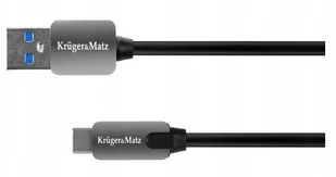 Kruger&Matz Kabel USB Kruger&Matz USB-C 1.5m Czarny KM0348 KM0348 - Kable USB - miniaturka - grafika 2