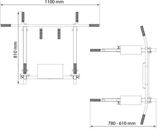 K-SPORT DRĄŻEK+PORĘCZ do ćwiczeń podciągania na drabinkę 2W1 KSSL080/3 - Poręcze i drążki do podciągania - miniaturka - grafika 8