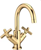 Baterie umywalkowe - Omnires Modern bateria umywalkowa złota C301GL C301GL - miniaturka - grafika 1