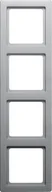 Klawisze i ramki - Berker Q1 aluminium ramka 4 B_10146084 - miniaturka - grafika 1
