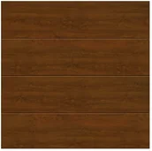 Bramy garażowe - Brama garażowa segmentowa 2500 x 2125 mm ciemny dąb L z napędem Isomatic - miniaturka - grafika 1