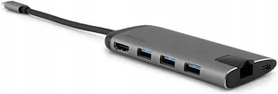 Verbatim Hub USB Verbatim Multi Port 3x USB 3.0 USB-C 3.1 HDMI 4K RJ45 SD/micro SD 49142 - Huby USB - miniaturka - grafika 2