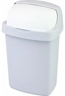 Curver Kosz na śmieci Roll Top, srebrno-biały, 25 l - Kosze na śmieci - miniaturka - grafika 2