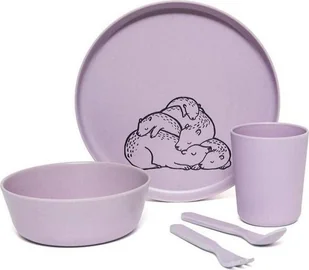 Petit Monkey Petit Monkey - Petit Monkey  -  Zastawa Bambusowa Sleeping Animals - Zestawy naczyń dla dzieci - miniaturka - grafika 2