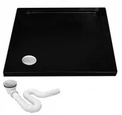 Brodziki prysznicowe - Rea Savoy Black 80x80 K4804 - miniaturka - grafika 1