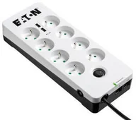 Listwy zasilające - Eaton Ochrona przed przepięciami Protection Box 8 x zásuvka 2x USB PB8TUF) Biała - miniaturka - grafika 1