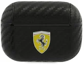 Akcesoria do słuchawek - Ferrari Ferrari FESAPCABK AirPods Pro cover czarny/black On Track PU Carbon - miniaturka - grafika 1