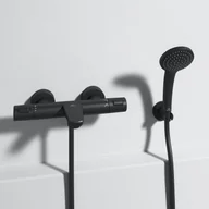 Baterie wannowe i prysznicowe - Ideal Standard Ceratherm T25 Bateria wannowa termostatyczna ścienna czarny mat A7544XG - miniaturka - grafika 1