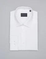 Koszule męskie - Borgio Koszula męska lavello 00309 długi rękaw biały classic fit - miniaturka - grafika 1