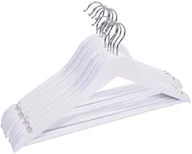 Wieszaki do szafy - Wieszak drewniany RONDO komplet 10 szt biały W.RONDO.BIA.10.FSC - miniaturka - grafika 1