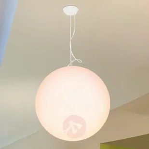 Linea Light Oh! Naturalnie stylowa okrągła lampa wisząca 38 cm - Lampy sufitowe - miniaturka - grafika 3