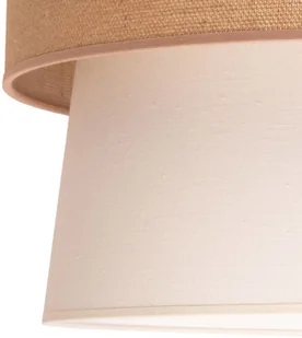 Euluna Lampa wisząca Etnic, podwójna, juta brąz/ecru - Lampy sufitowe - miniaturka - grafika 2