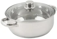 Rondle - Crealys crealys 502385 garnek, stal nierdzewna, 4 L, z pokrywką szklaną, średnica: 24 cm 502385 - miniaturka - grafika 1