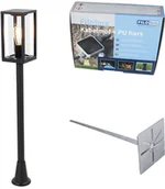 Lampy ogrodowe - QAZQA Stojąca lampa zewnętrzna czarna 100 cm ze szpicem do ziemi i tuleją kablową - Charlois - miniaturka - grafika 1