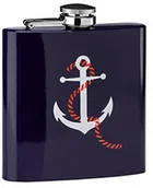 Pozostałe akcesoria barmańskie - Premier Housewares Premier housewares piersiówka ze stali nierdzewnej, motyw trupia czaszka, 177 ML - miniaturka - grafika 1