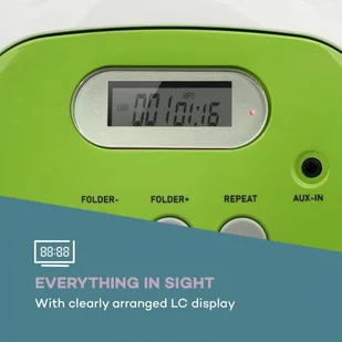 Auna Pocket Rocker BT, odtwarzacz karaoke BT, port USB, MP3, 2x micro, kolor zielony MG10-Kar Player-WH/G - Inne akcesoria audio-wideo - miniaturka - grafika 3