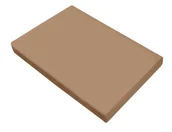 Prześcieradła - Greno Prześcieradło satynowe bez ściągacza Beż - miniaturka - grafika 1