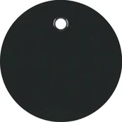 Wyłączniki światła i elektryczne - Hager sp. z o.o. R.1/R.3 Płytka czołowa do łącznika cięgłowego, czarny, połysk 11462045 - miniaturka - grafika 1