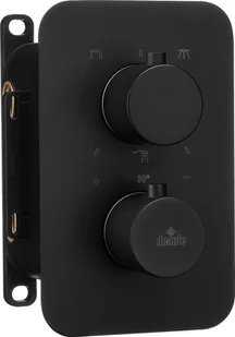 Deante Bateria wannowo-prysznicowa podtynkowa termostatyczna do BOXA czarna BXY_NECT - Baterie podtynkowe Deante Bateria wannowo-prysznicowa podtynkowa termostatyczna do BOXA czarna BXY_NECT - Baterie podtynkowe - miniaturka - grafika 5