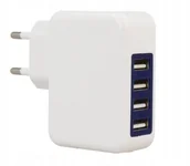 Ładowarki do telefonów - Mobilari ŁADOWARKA SIECIOWA 4x USB 3.1A TABLETY TELEFONY M555044 M555044 - miniaturka - grafika 1