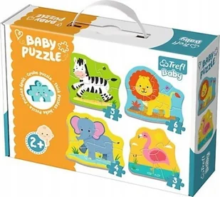 Trefl Baby Classic Zwierzątka na safari GXP-629702 - Układanki dla dzieci - miniaturka - grafika 6