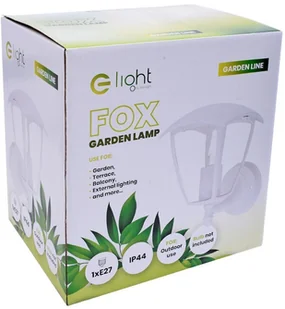 Milagro Biały Kinkiet Ogrodowy Fox White 1x E27 IP44 EKO3490 - Lampy ogrodowe - miniaturka - grafika 6