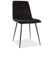 Krzesła - Signal KRZESŁO MILA MATT VELVET 99 CZARNY MILAMVCC - miniaturka - grafika 1