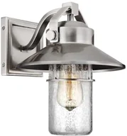 Lampy ogrodowe - Feiss Zewnętrzna LAMPA ścienna BOYNTON FE/BOYNTON2/L Elstead elewacyjna OPRAWA na taras outdoor IP44 szczotkowana stal FE/BOYNTON2/L - miniaturka - grafika 1