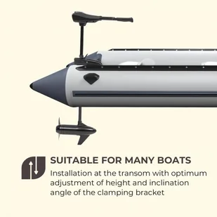 Waldbeck Waldbeck Barracuda 50 silnik elektryczny zewnętrzny zaburtowy 50lbs/564W 12V śmigło 3-łopatkowe WTR2-Barracuda 50 - Silniki spalinowe - miniaturka - grafika 7