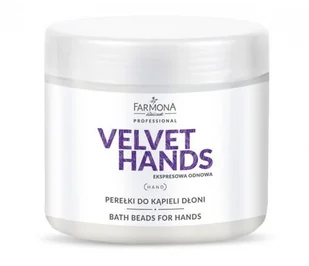 Farmona VELVET HANDS Perełki do kąpieli dłoni 380g - Kremy i maski do rąk - miniaturka - grafika 2