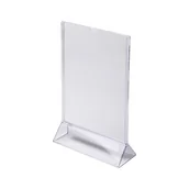 Akcesoria do reklamy - Stojak informacyjny typu T A5 pionowo plexi odlewany TA5P - miniaturka - grafika 1