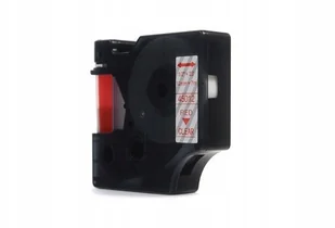 Dymo JetWorld Taśma D1 Czerwony na Przezroczystym 12mm x 7m LM100 LM110 LM120 LM150 LM160 LM200 LM210D LM220 LM260 LM280 LM300 45012 JWT-D45012N - Etykiety do drukarek - miniaturka - grafika 2