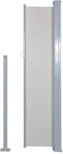 vidaXL Zwijana markiza boczna, 140 x 300 cm, kremowa vidaXL - Markizy - miniaturka - grafika 6