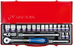 KING TONY Zestaw nasadek 4320MR, 1/2'', 6-kątne, 8-27 mm - Zestawy narzędziowe - miniaturka - grafika 4