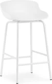 Taborety i hokery - Normann Copenhagen Stołek barowy Hyg 65 cm biały 604029 - miniaturka - grafika 1
