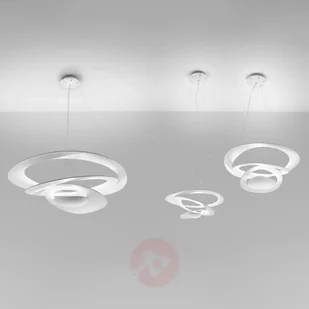 Biała designerska lampa wisząca Pirce, 67x69 cm - Lampy sufitowe - miniaturka - grafika 3