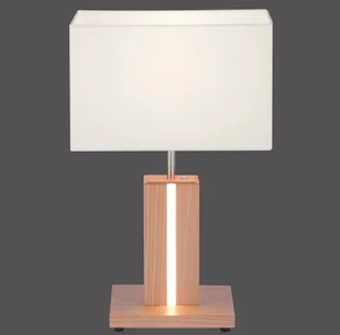 Leuchten Direkt Lampa stołowa Amanda drewno dwa źródła światła - Lampy stojące - miniaturka - grafika 4