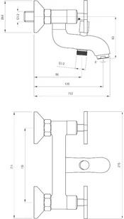 Deante Lucerna BEL 010D - Baterie wannowe i prysznicowe - miniaturka - grafika 8