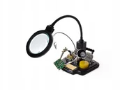 Lutownice - Stacja Lutownicza Z Uchwytem Pomocniczym + Lupa - miniaturka - grafika 1