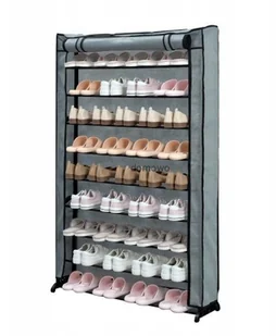 MSY s REGAŁ ORGANIZER NA BUTY 9 PÓŁEK DUŻY SZARY - Szafki na buty - miniaturka - grafika 2