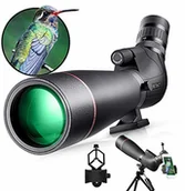 Lunety i akcesoria - HUTACT HUTACT 20-60x80AE Longue-Vue Lunette de visée oculaire étanche Anti-buée  45 degrés, Zoom Optique 16-36 mm / 1000 m pour la Prise de Vue ciblée Obserwowanie Oiseaux Chasse Paysages Sauvages HTK-72(NEW) - miniaturka - grafika 1