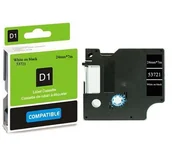 Papier do drukarek - Dymo Taśma zamiennik 53721, 24mm x 7m, biały druk / biały podkład - miniaturka - grafika 1