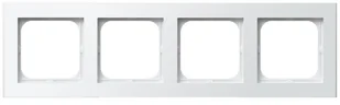Ospel Ramka do gniazdek, poczwórna SONATA R-4R/00, biała - Klawisze i ramki - miniaturka - grafika 4