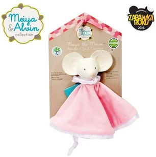 Meiya & Alvin meiya & alvin - przytulanka z gryzakiem dou dou - różowa - Gryzaki dla dzieci - miniaturka - grafika 2